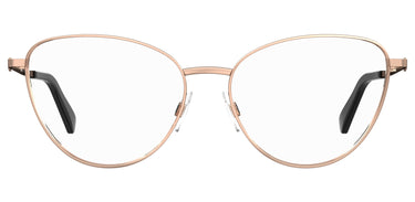 Premium Women Moschino Love Model Eyeglasses: MOL587 - Gold & Copper- SpecSMART Eye Clinic (Front View)